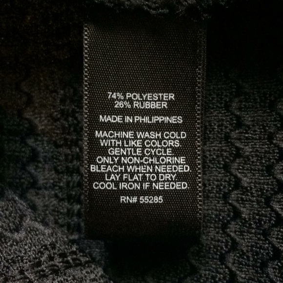 Express Strapless Stretchy Black Textured Dress XS - Picture 10 of 12